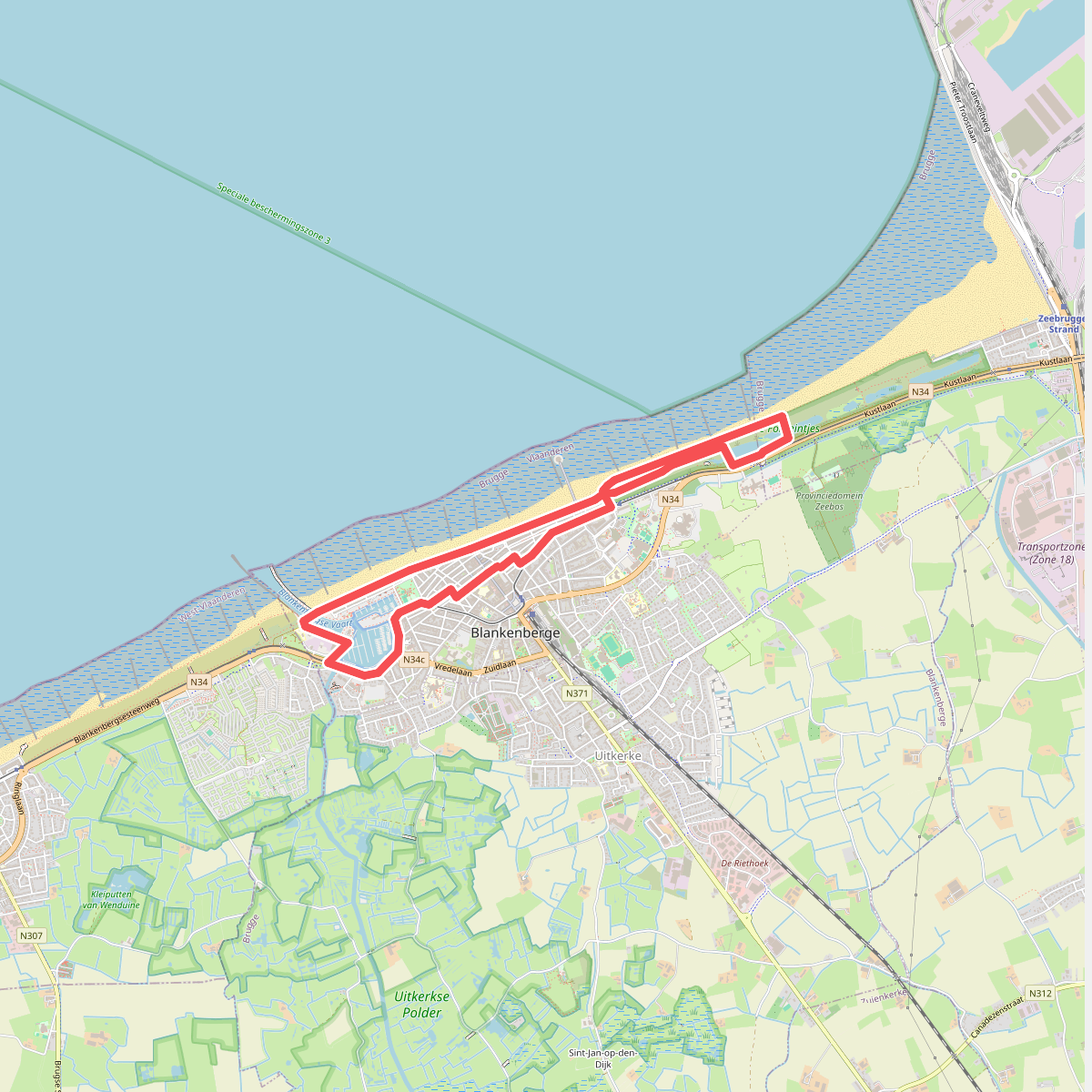 Wandelen in Blankenberge