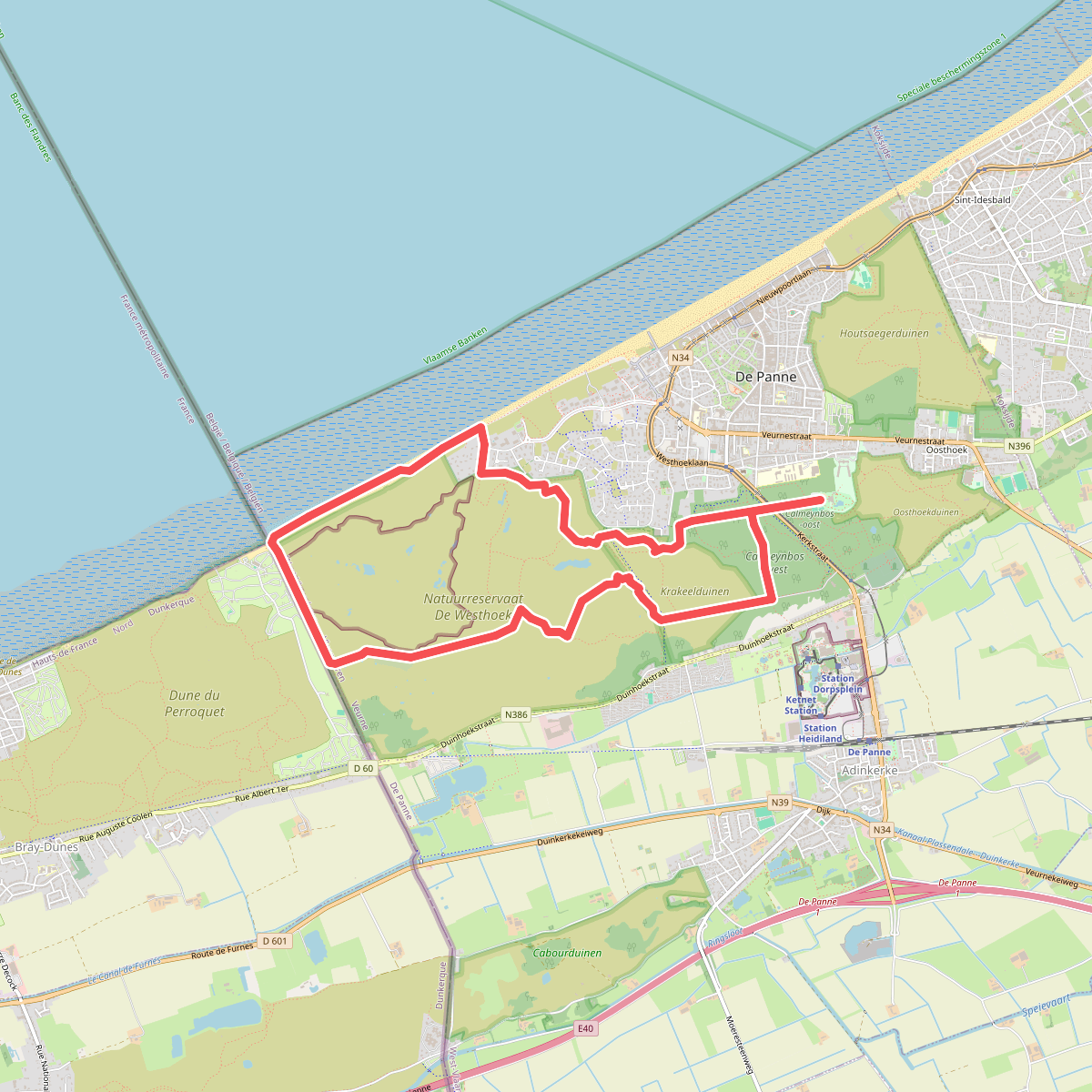 Westhoek wandelroute