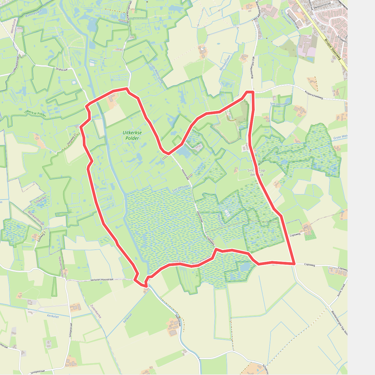 Uitkerkse Polderwandelroute