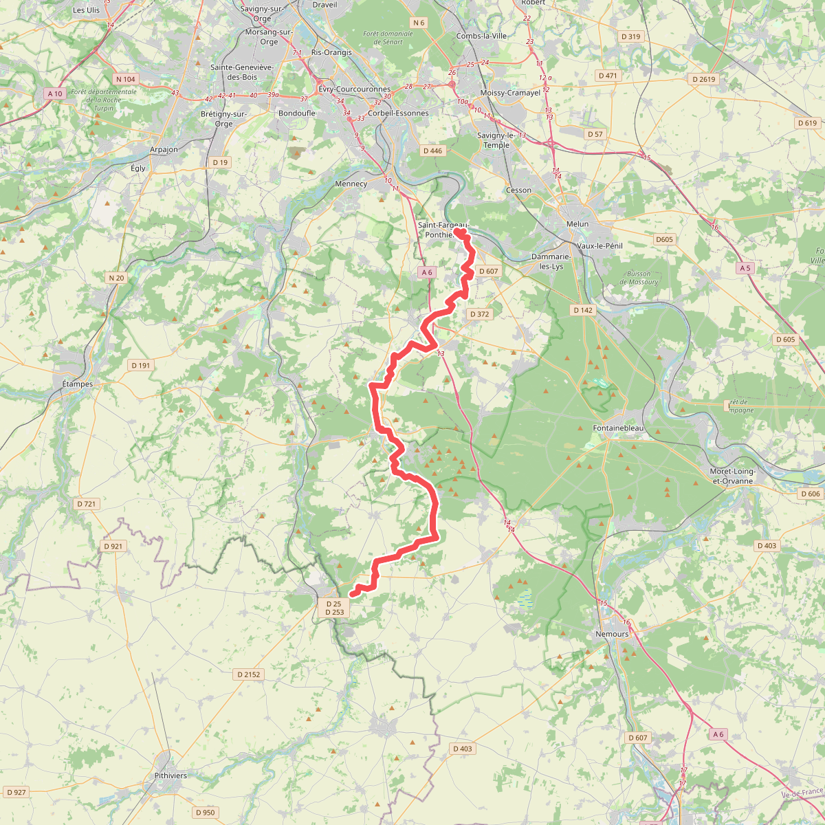 De Saint-Fargeau à Buthiers
