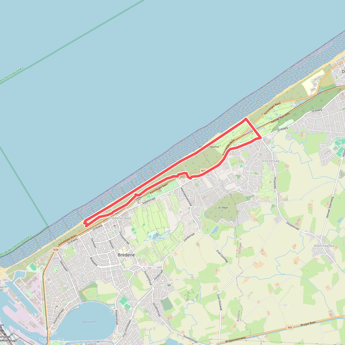 Wandelen in Bredene