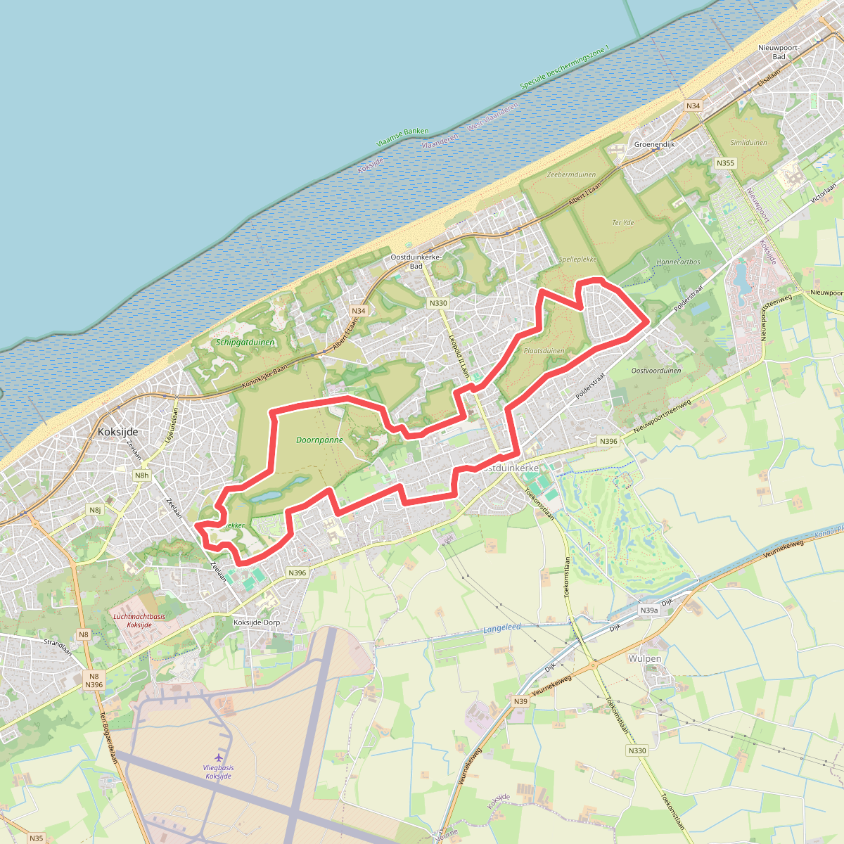 Duinenwandeling in Koksijde - Oostduinkerke