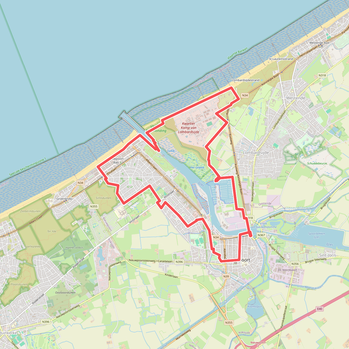Wandelen in Nieuwpoort