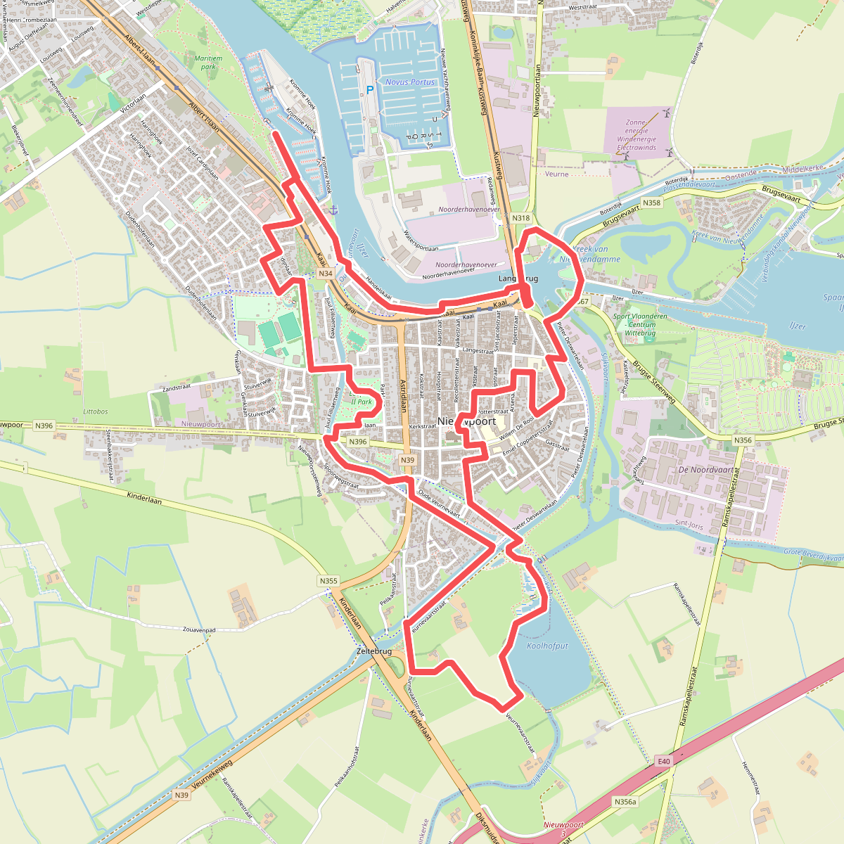 Stadswandelroute Nieuwpoort