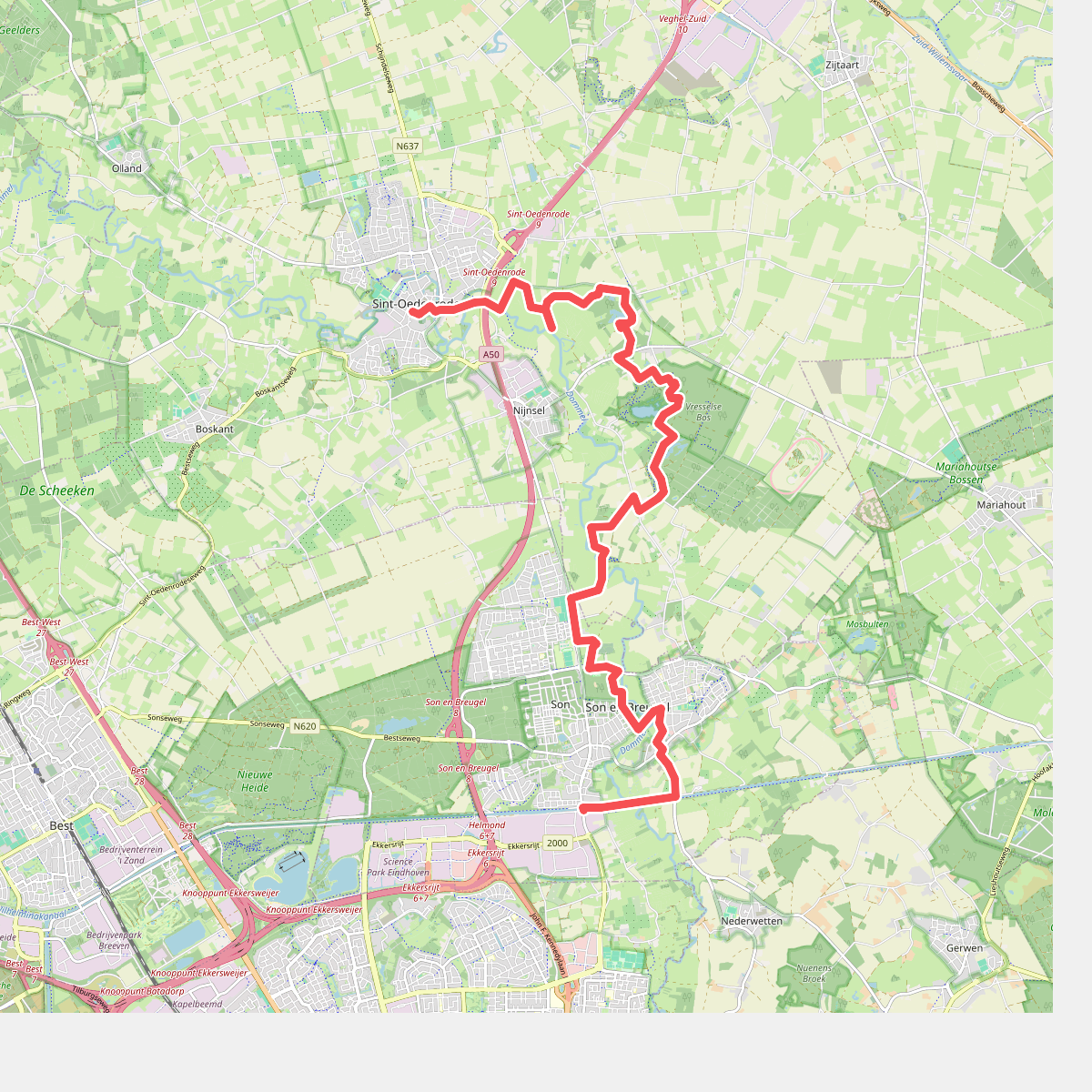 Sint-Oedenrode - Sonse Brug · Brabants Vennenpad etappe 3
