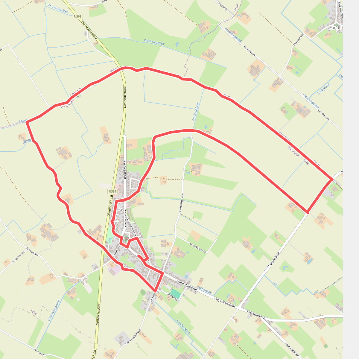 Lekeleet wandelroute