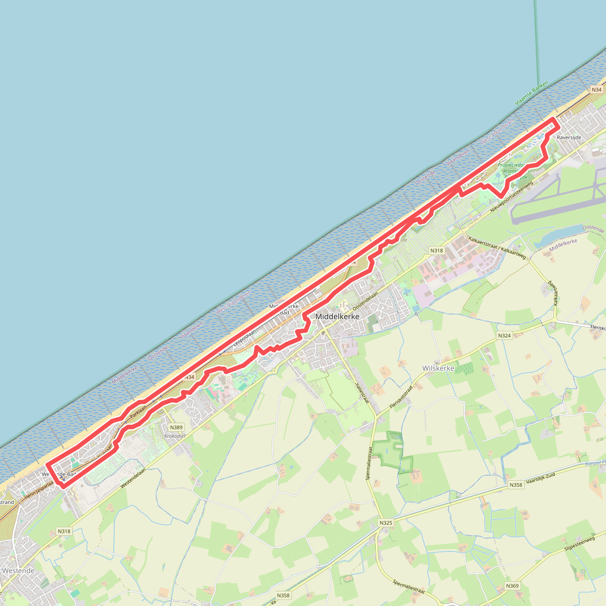 Wandelen in Middelkerke-Westende