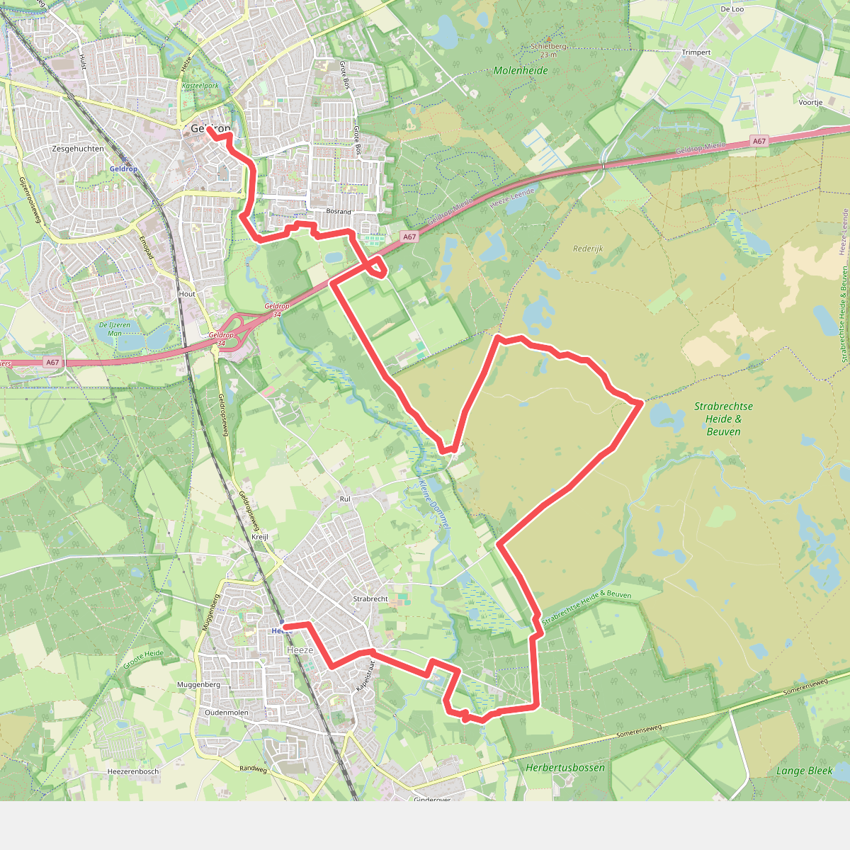 Geldrop - Heeze station · Brabants Vennenpad etappe 5