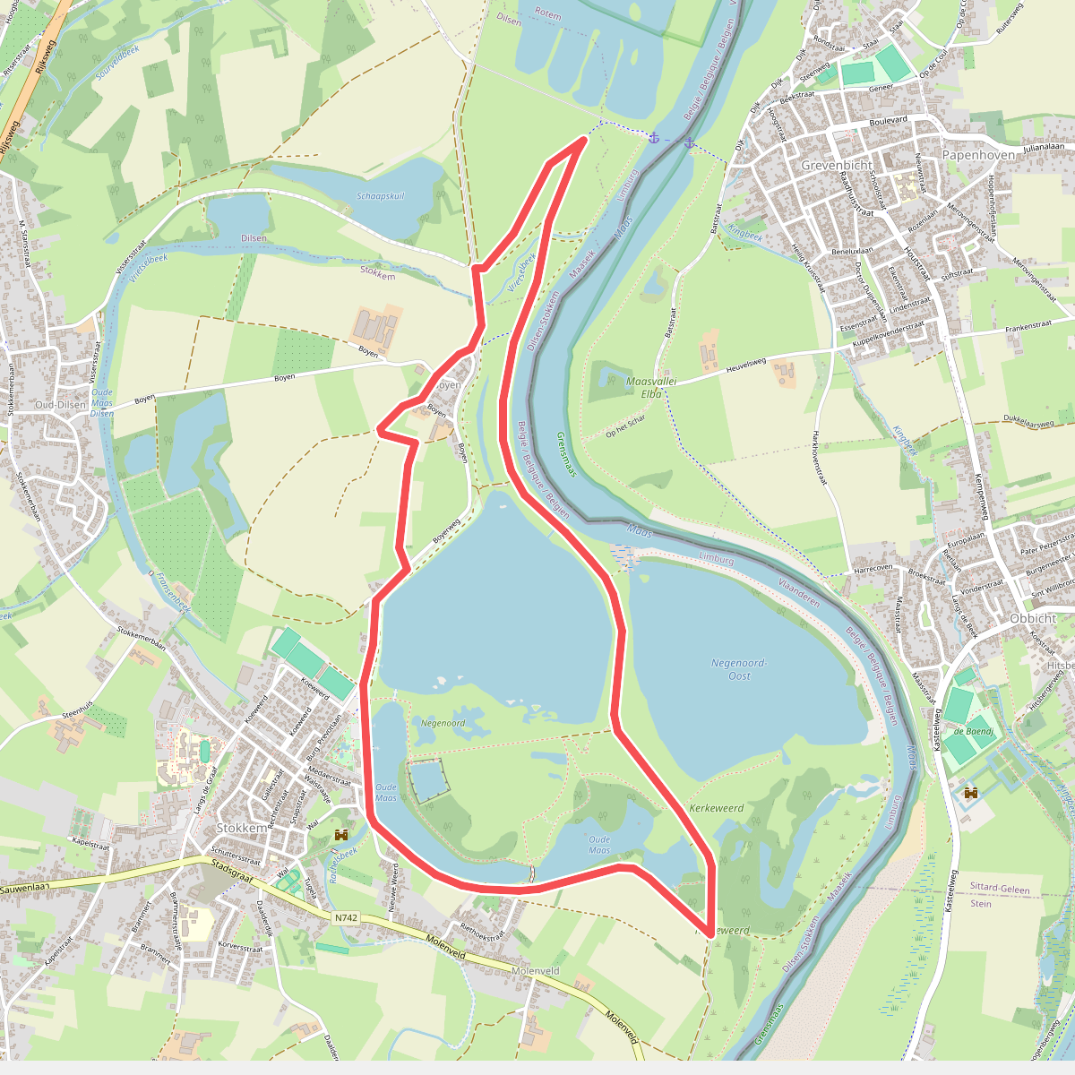 Wandelgebied Negenoord - Oranje route