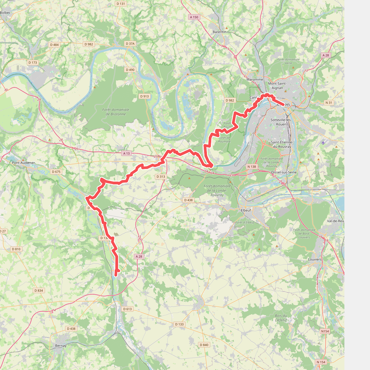Chemin de Rouen · Rouen – Brionne