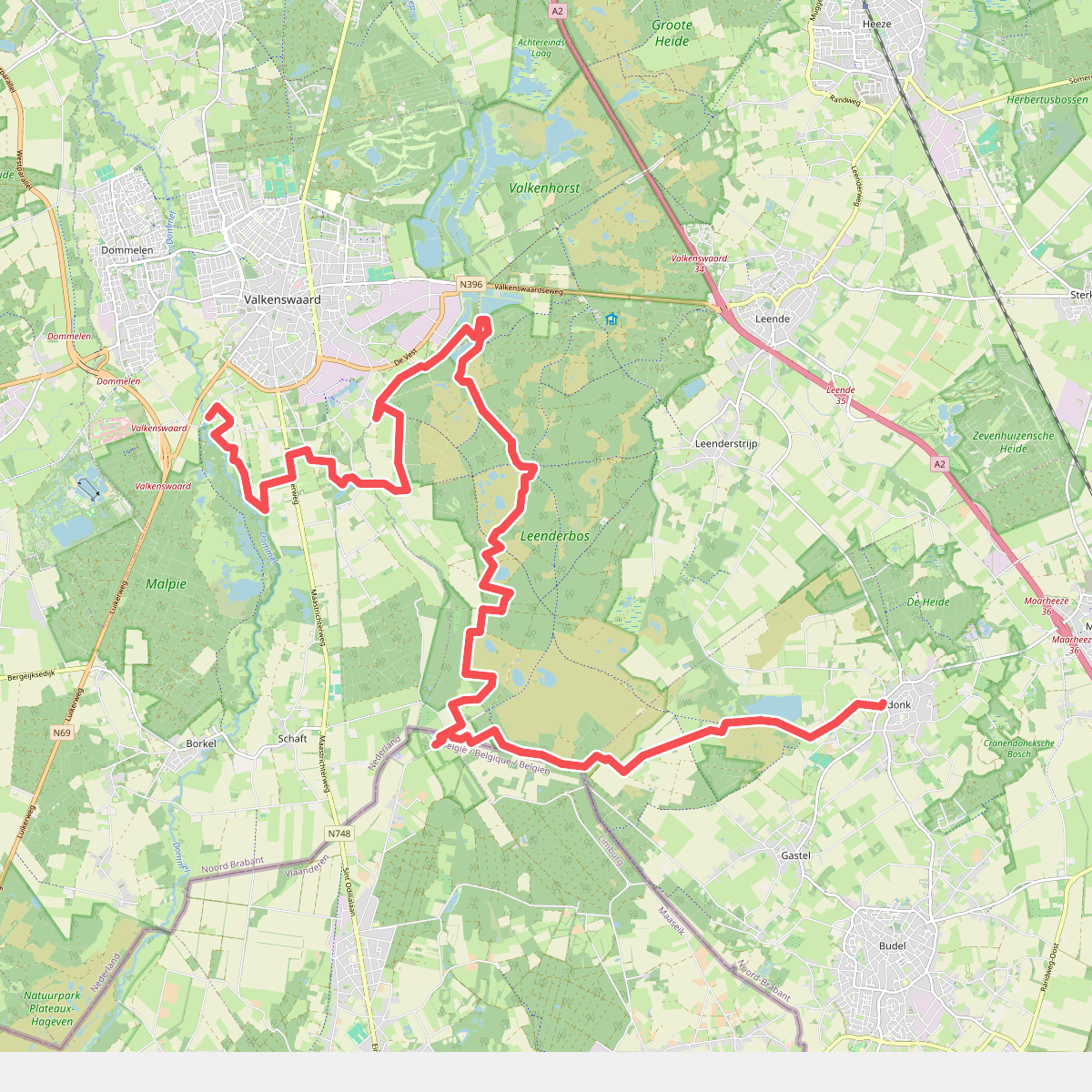Soerendonk - Venbergse Molen · Brabants Vennenpad etappe 7