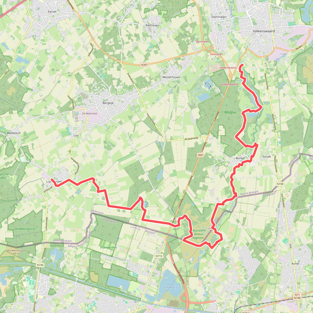 Venbergse Molen - Luyksgestel · Brabants Vennenpad etappe 8