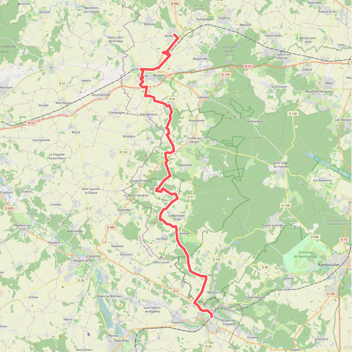 De Epernon à Richebourg