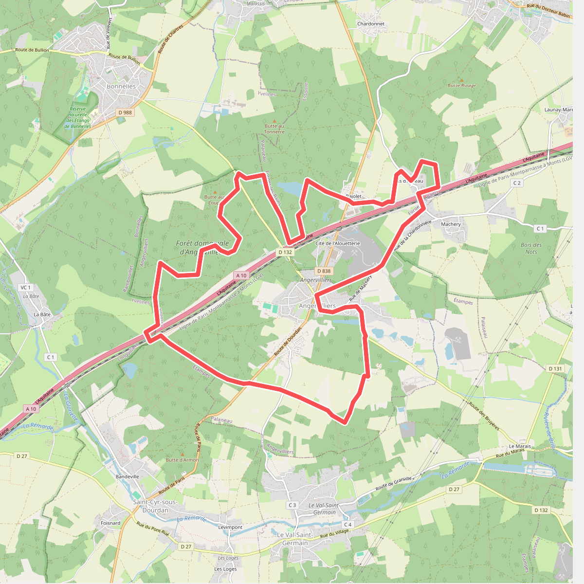 Grande boucle du Pays de Limours - Boucle d'Angervilliers