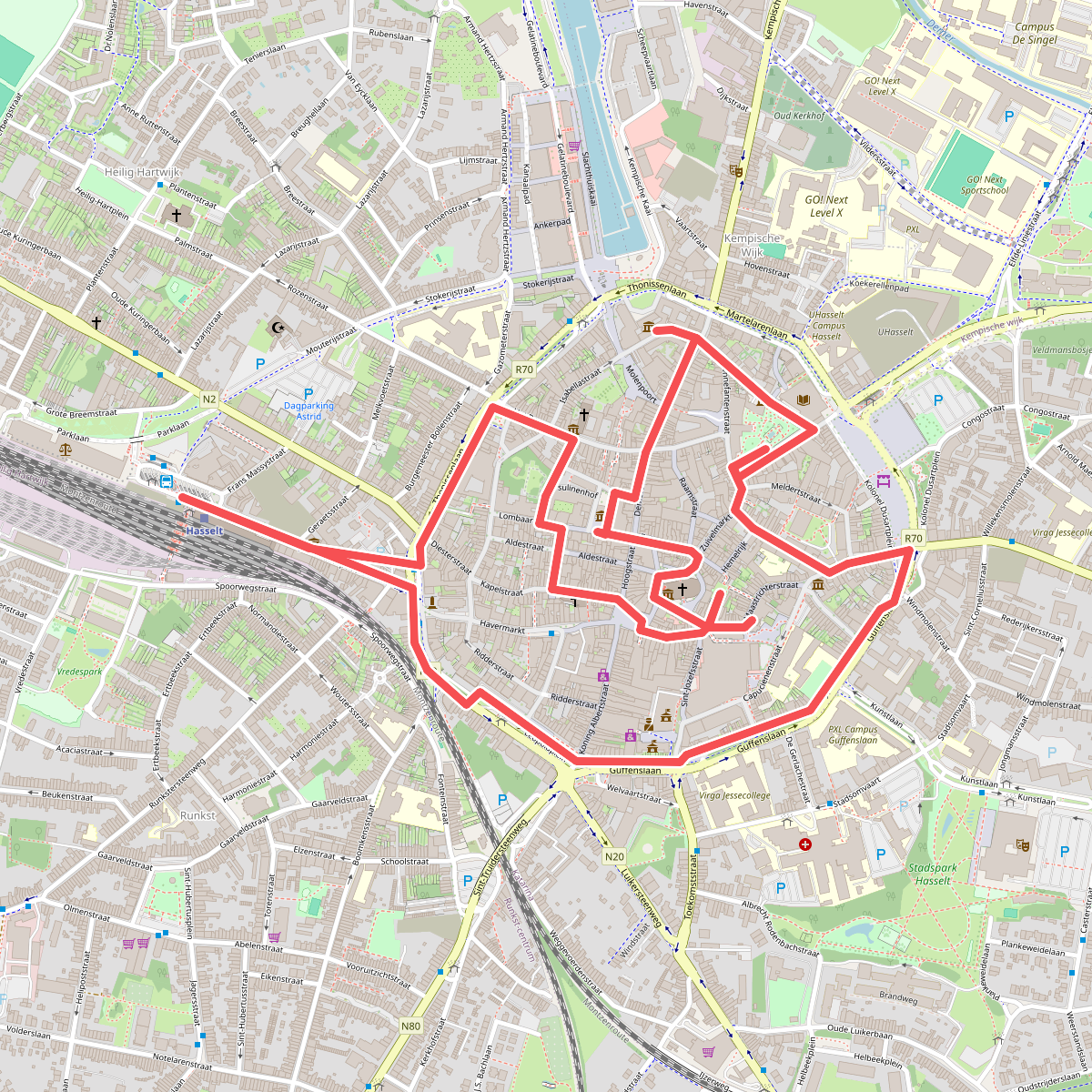 Stadswandeling in Hasselt 