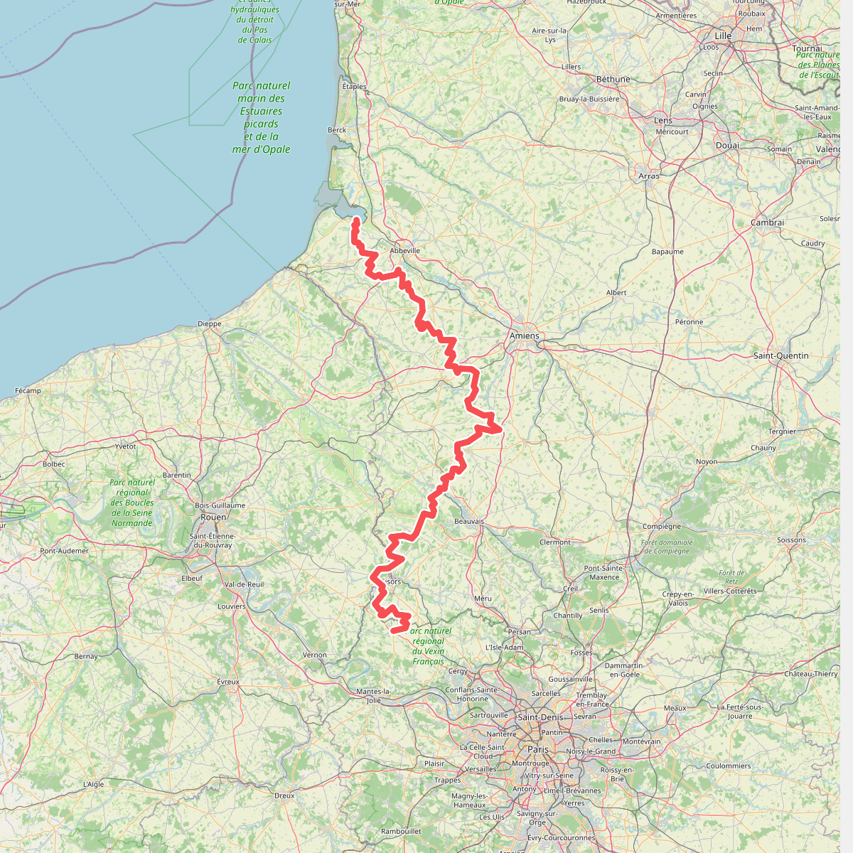 De Serans à Saint-Valéry-sur-Somme