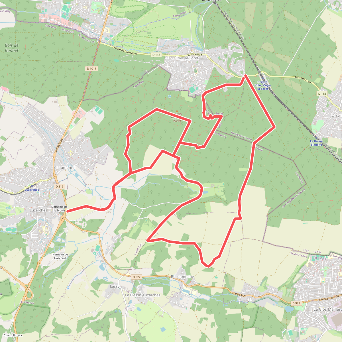 Aux marches de Luzarches