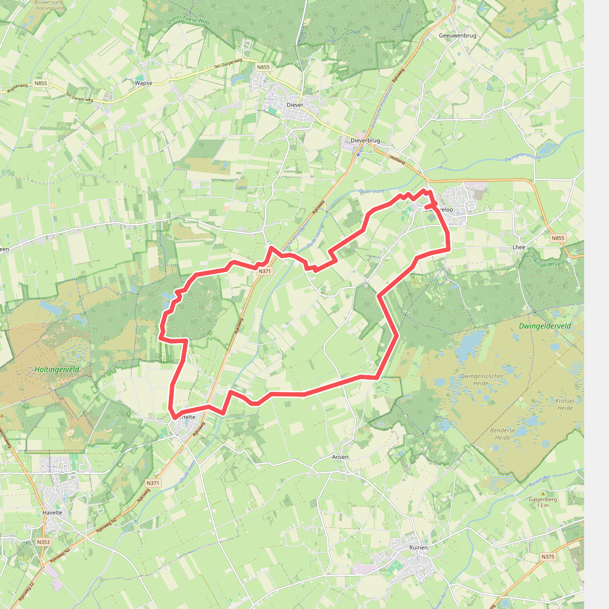 Uffelte - Brandeveen · De Ster van Dwingeloo etappe 1