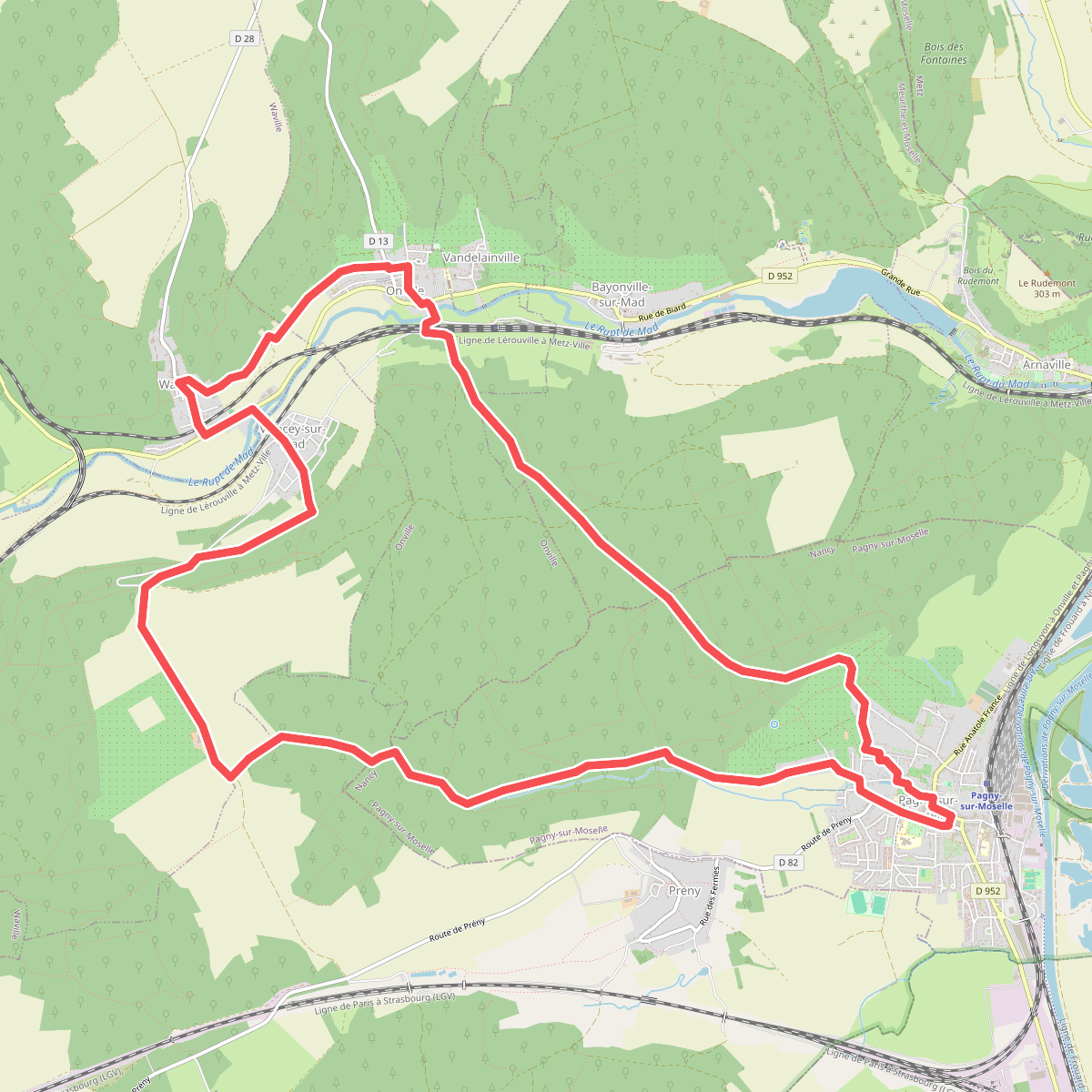 Boucle de la grange en Haye