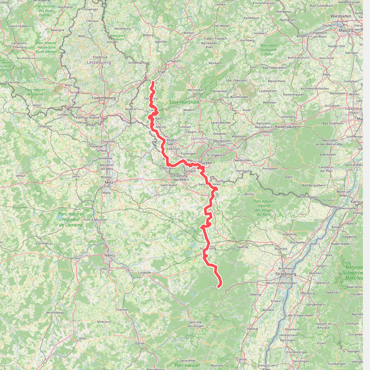Saarwanderweg / Sentier de la Sarre