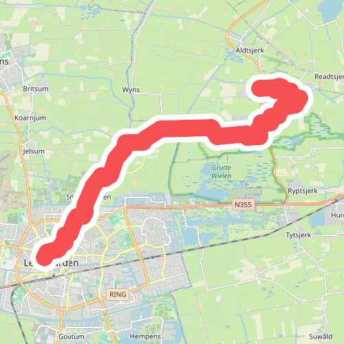 Oenkerk - Leeuwarden, Vrouwenpoortsbrug · Elfstedenpad etappe 15