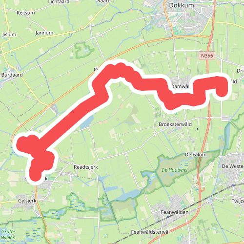 Wouterswoude - Oenkerk · Elfstedenpad etappe 14