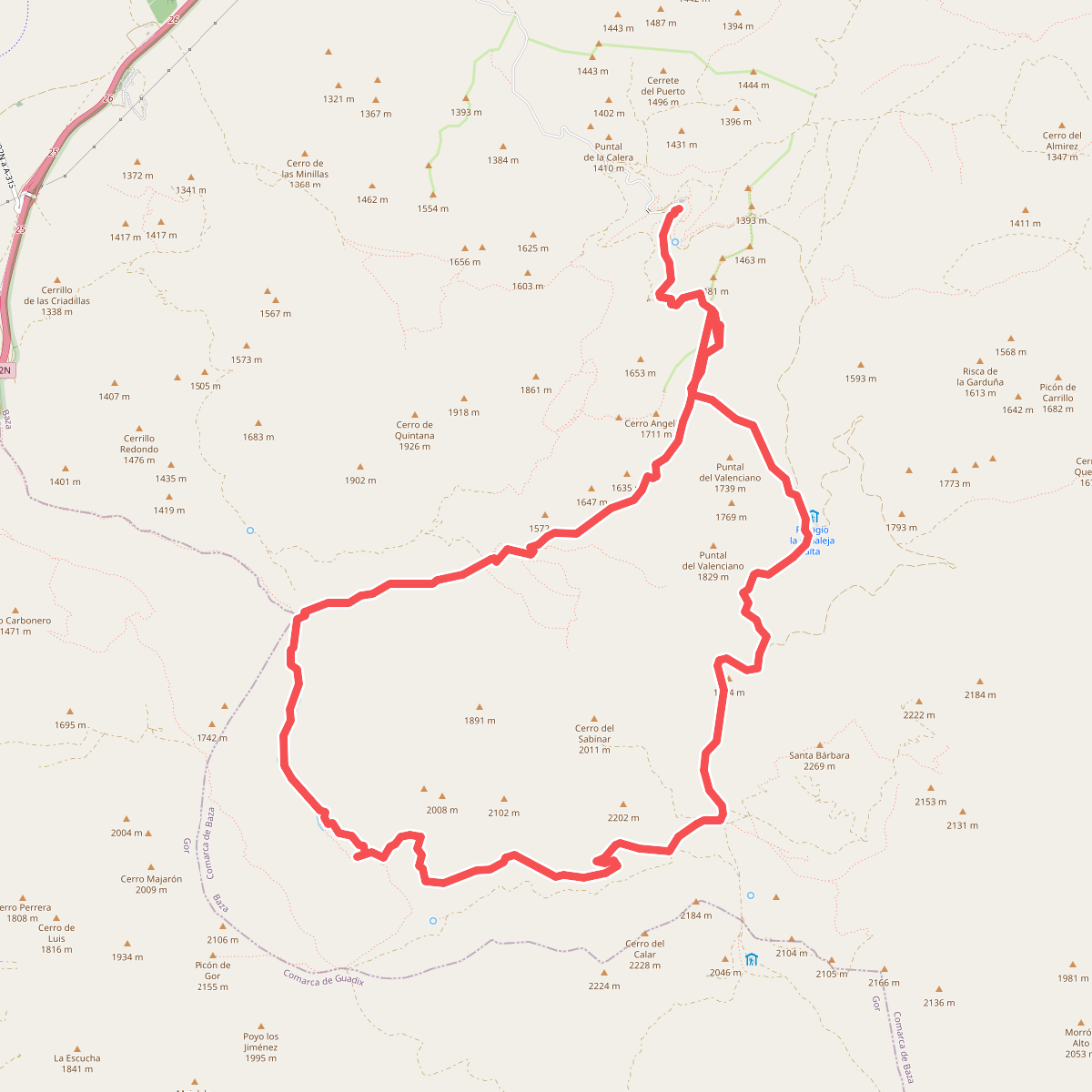 Barranco de la Fonfría y Pino de la Señora