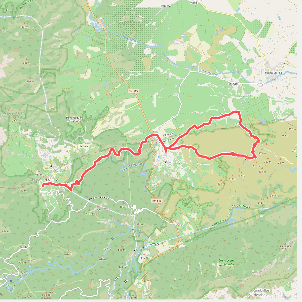 Esputrek. Tramo 6 Gebas - El Berro