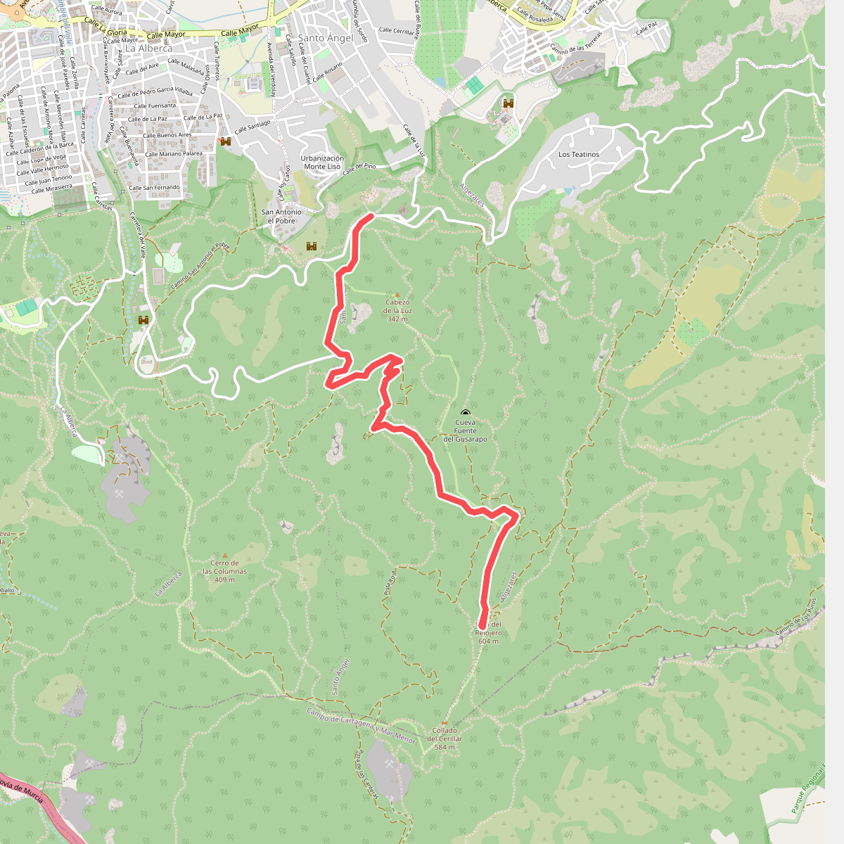 Variante Umbrías de Santo Ángel