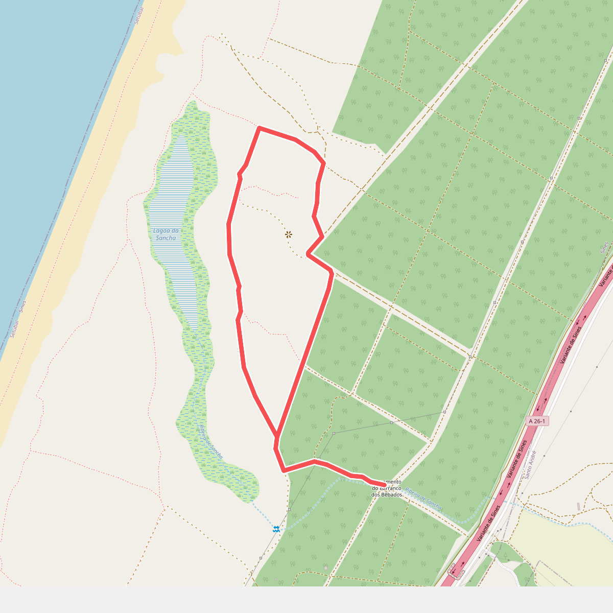 Percurso da lagoa da Sancha