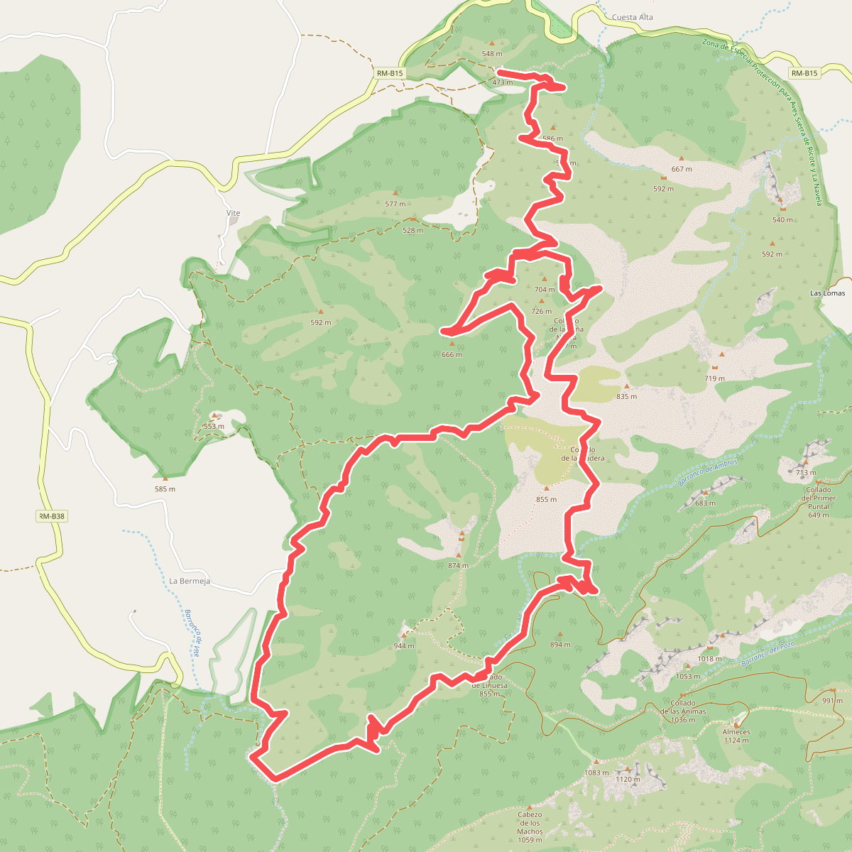 Sendero del Collado de la Madera