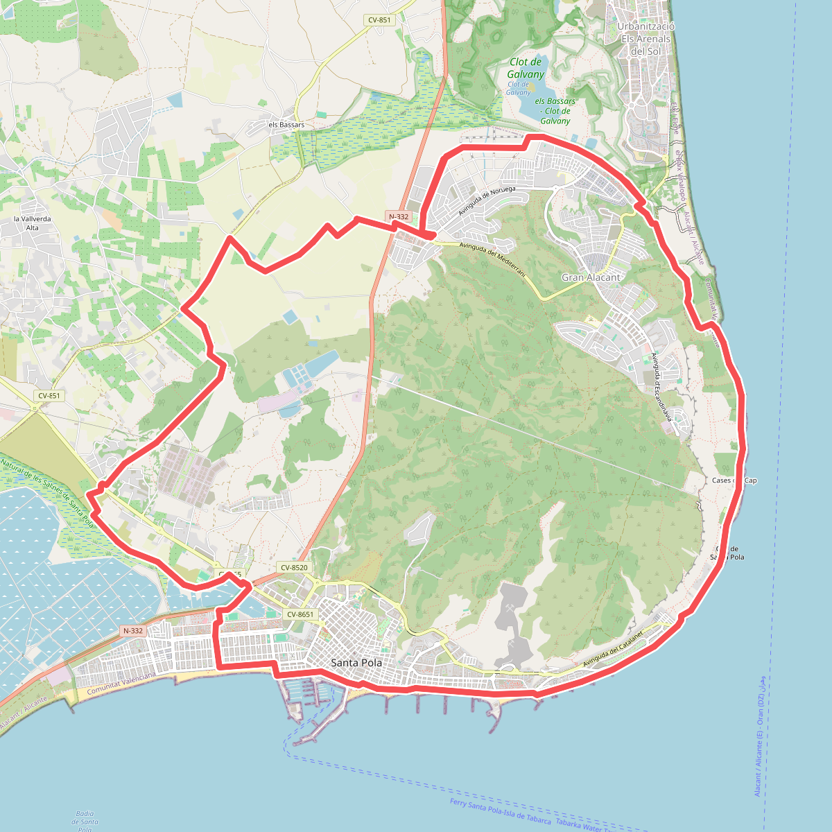 Vuelta al término de Santa Pola (Etapa 1)