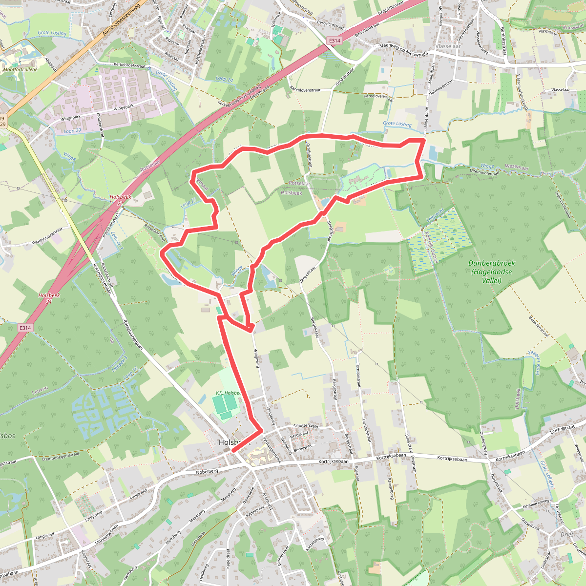 Hagelandse Valleiwandeling - Blauw