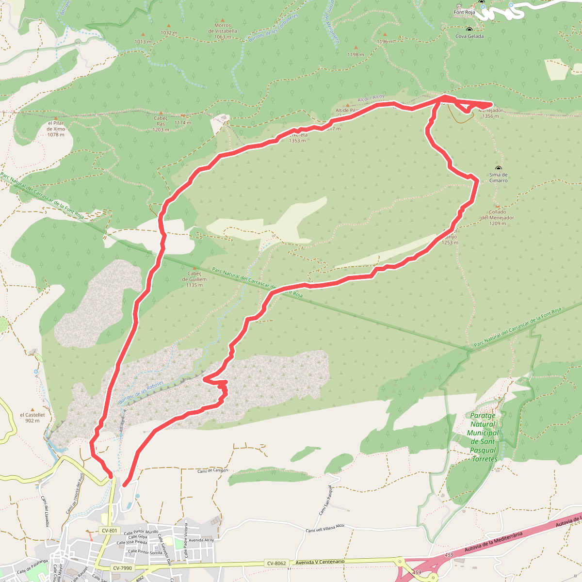 Ibi - Serra del Menejador