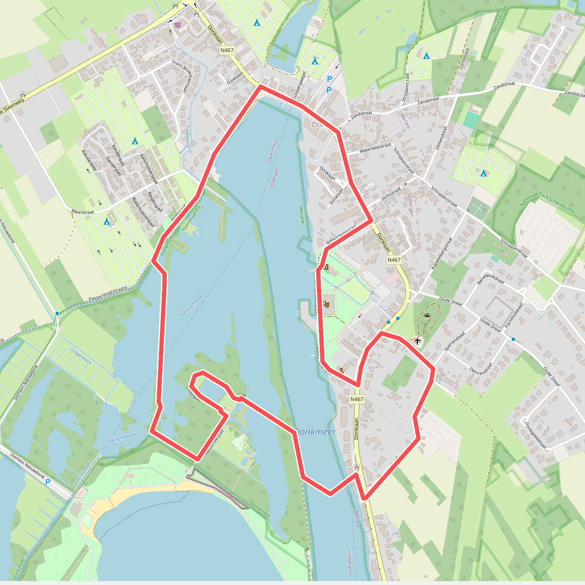 Donkmeer Wandelroute