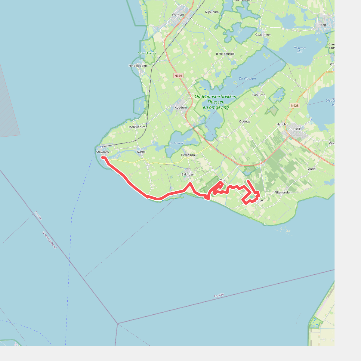Skouleane - Johan Frisosluis (Stavoren) · Elfstedenpad etappe 5