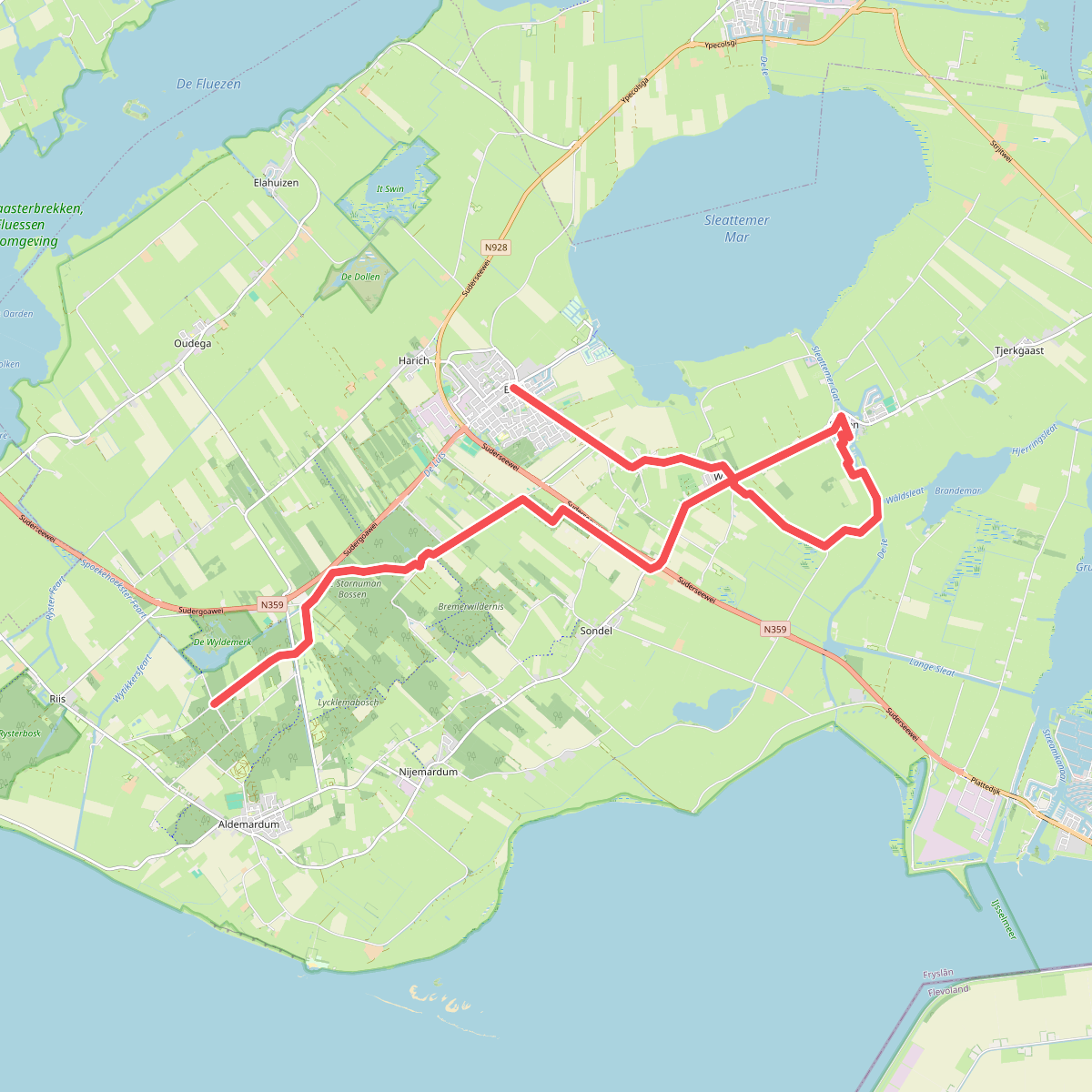 Balk - Skouleane · Elfstedenpad etappe 4