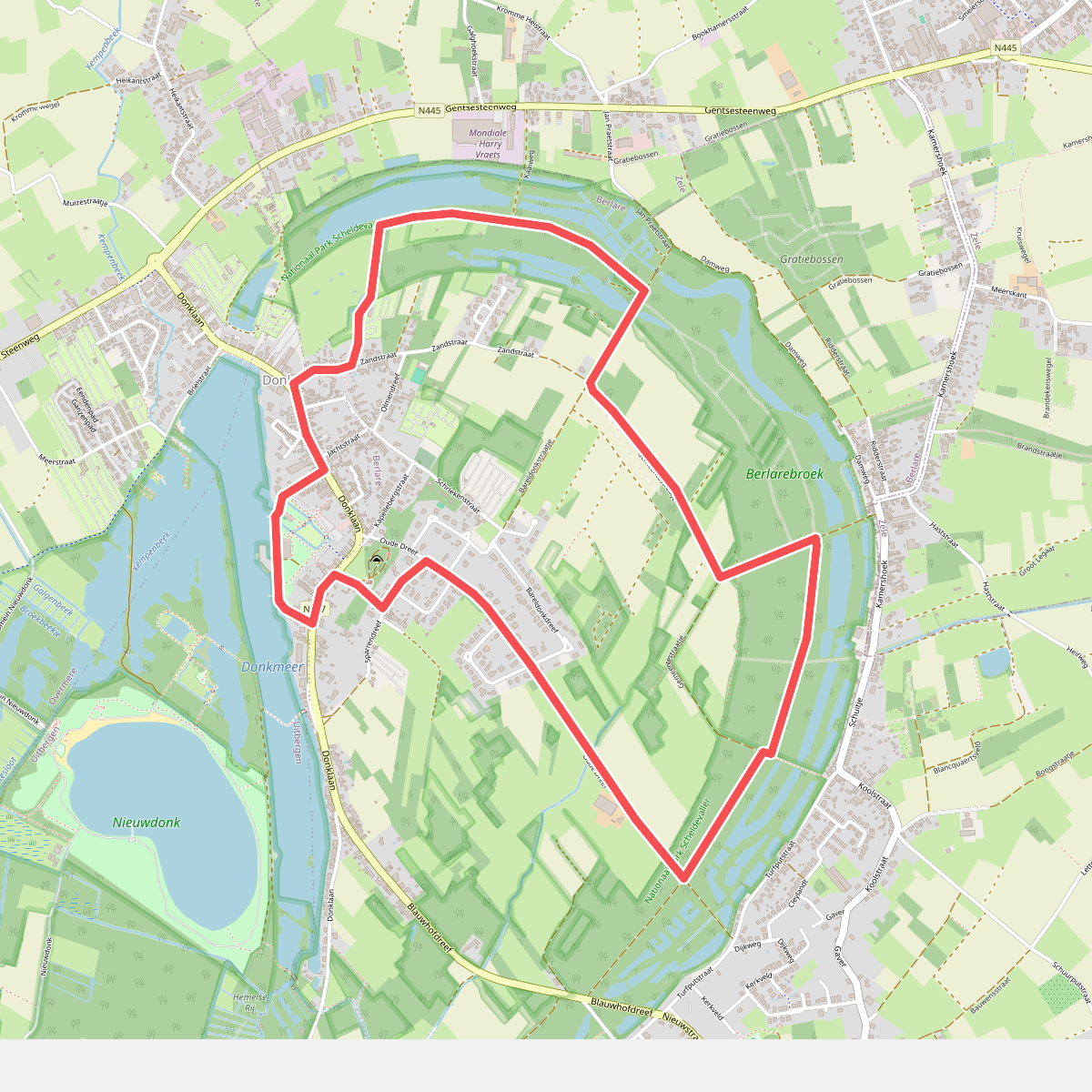 Langs Donk En Broek Wandelroute