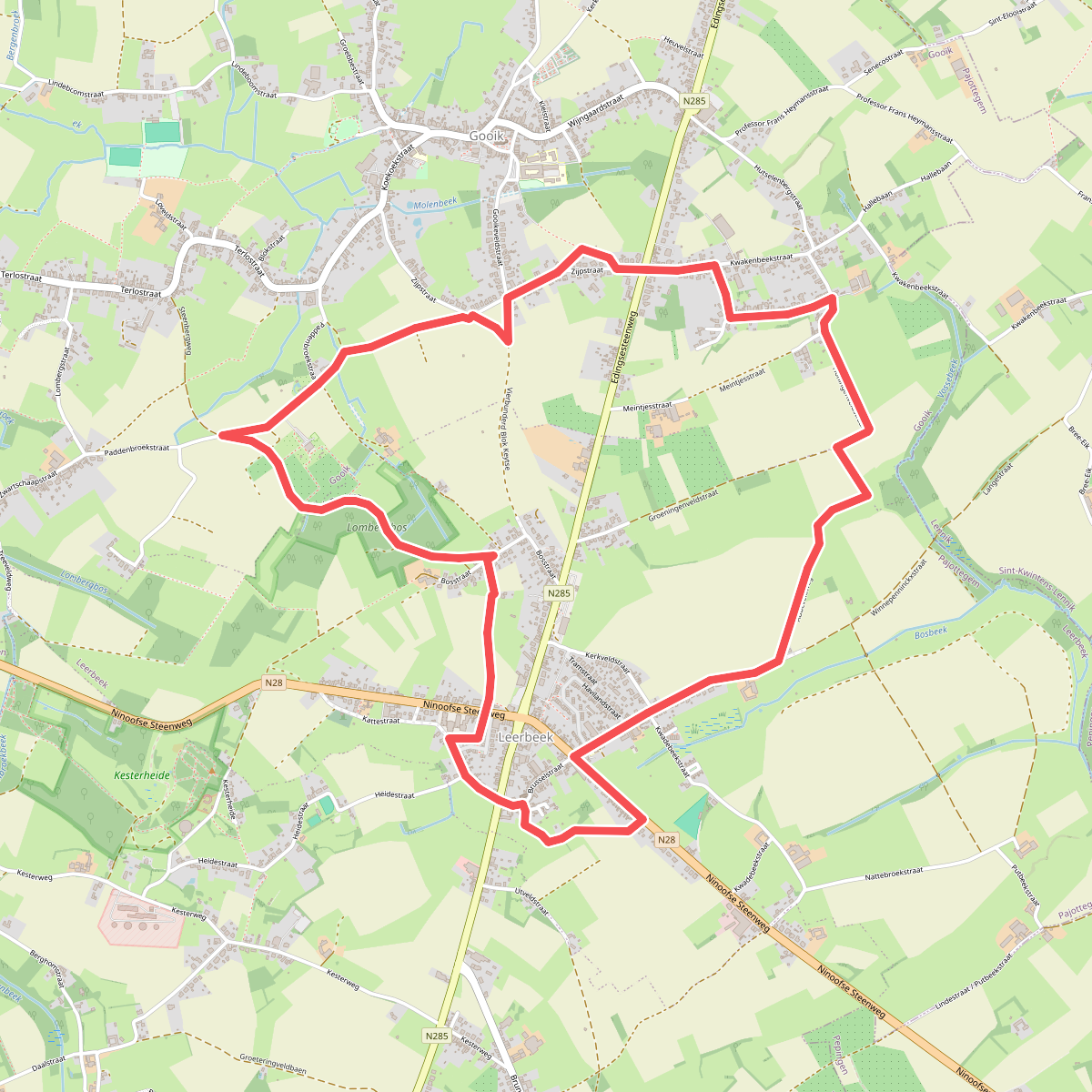Paddenbroek-Leerbeekroute