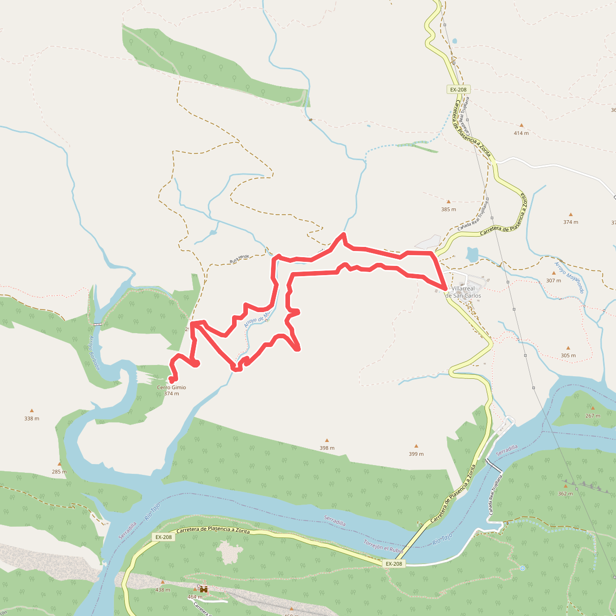 Ruta del Arroyo de Malvecino-Cerro Gimio
