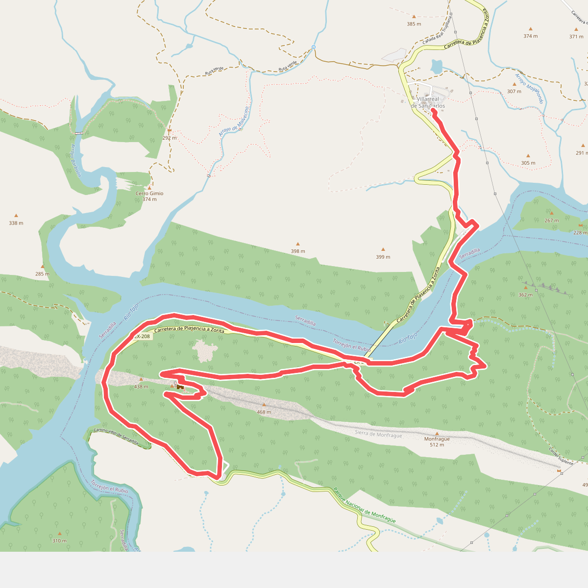 Ruta del Castillo de Monfragüe