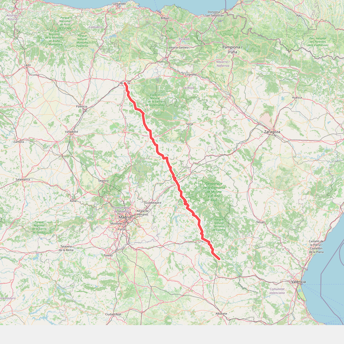 Camino de Santiago de la Lana.Senderista