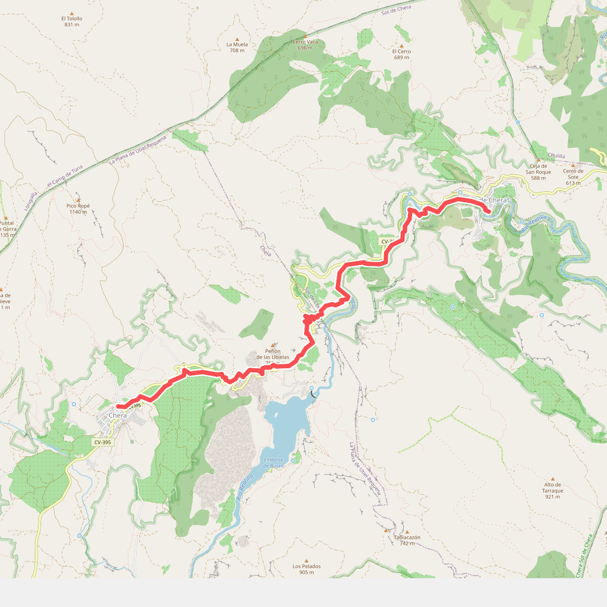 Camino de herradura Chera - Sot de Chera