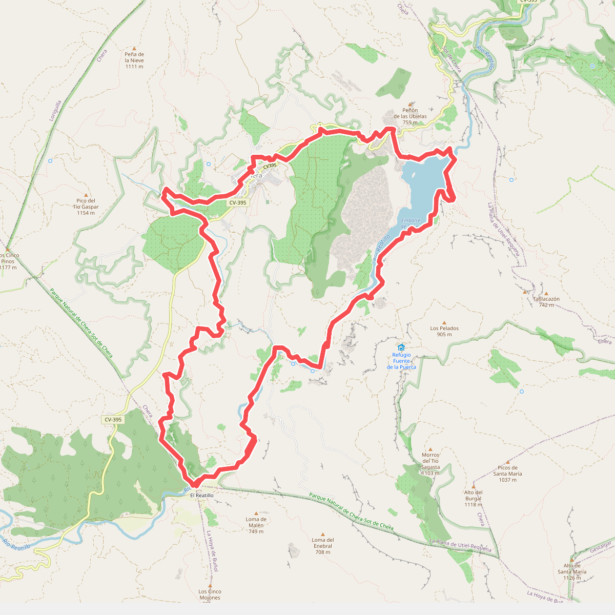 Embalse de Buseo, Reatillo y La Garita