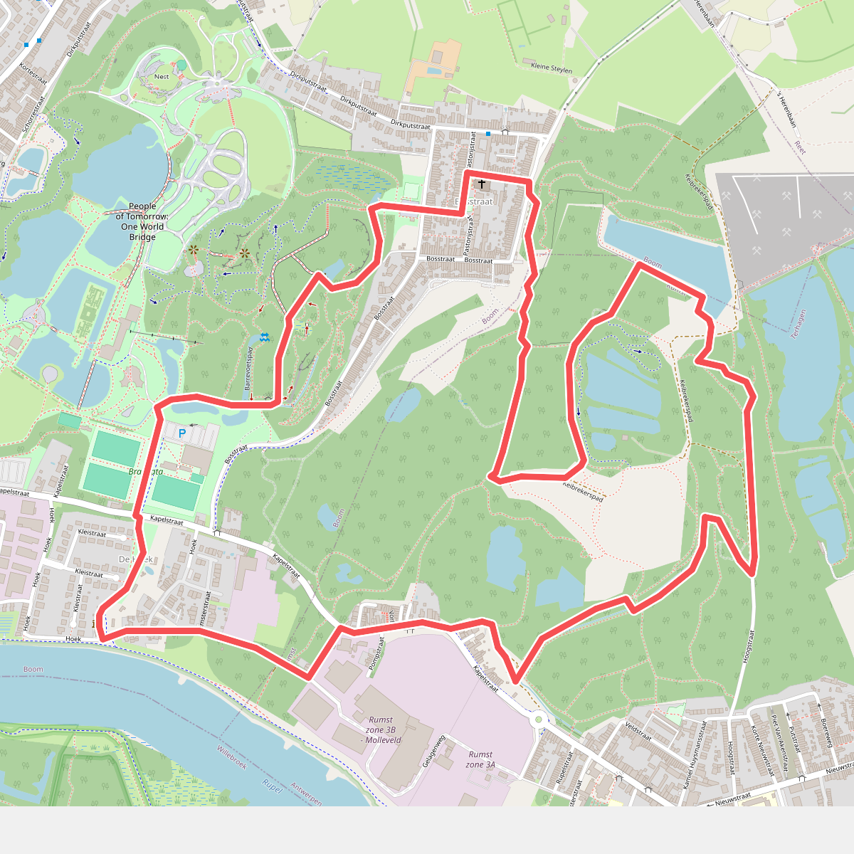 Rupelkei wandelroute