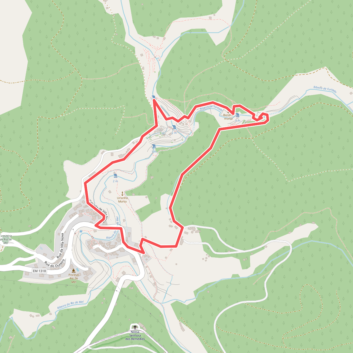 Rio de Mel upper Lavada trail