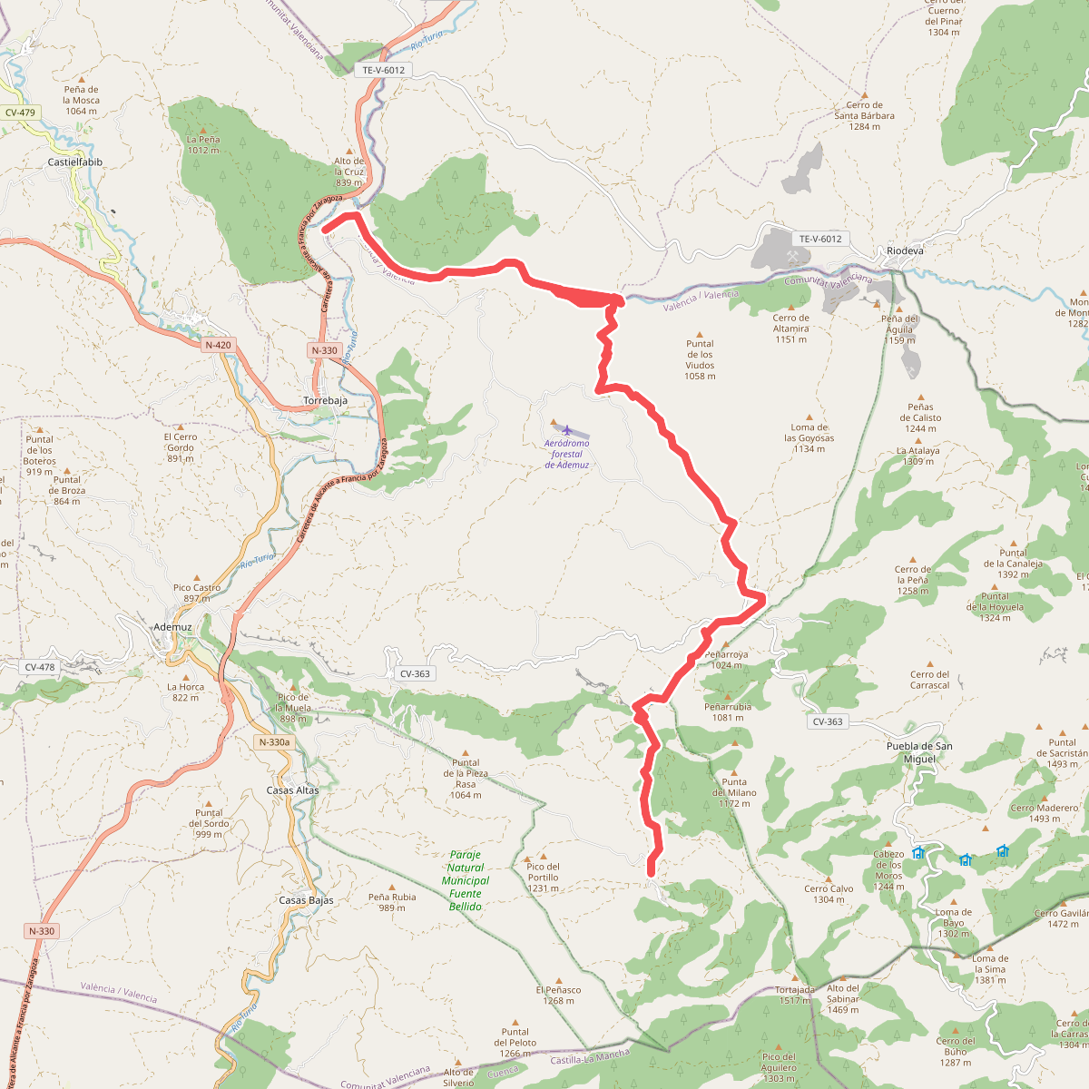 Ruta de los barrancos