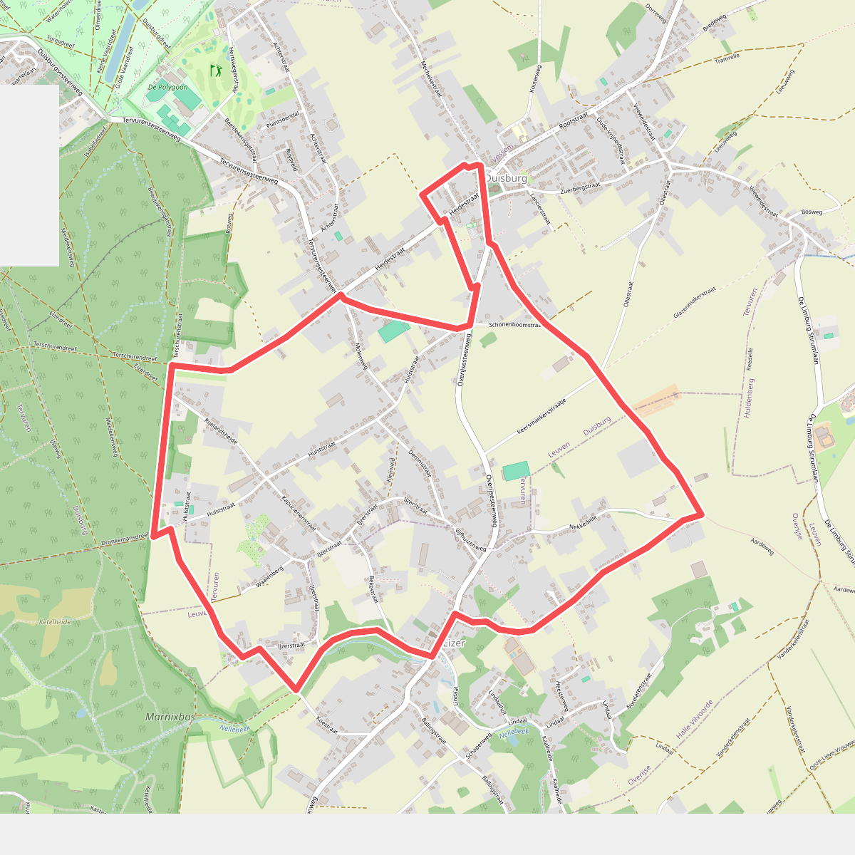 Serristenwandeling Duisburg-Overijse