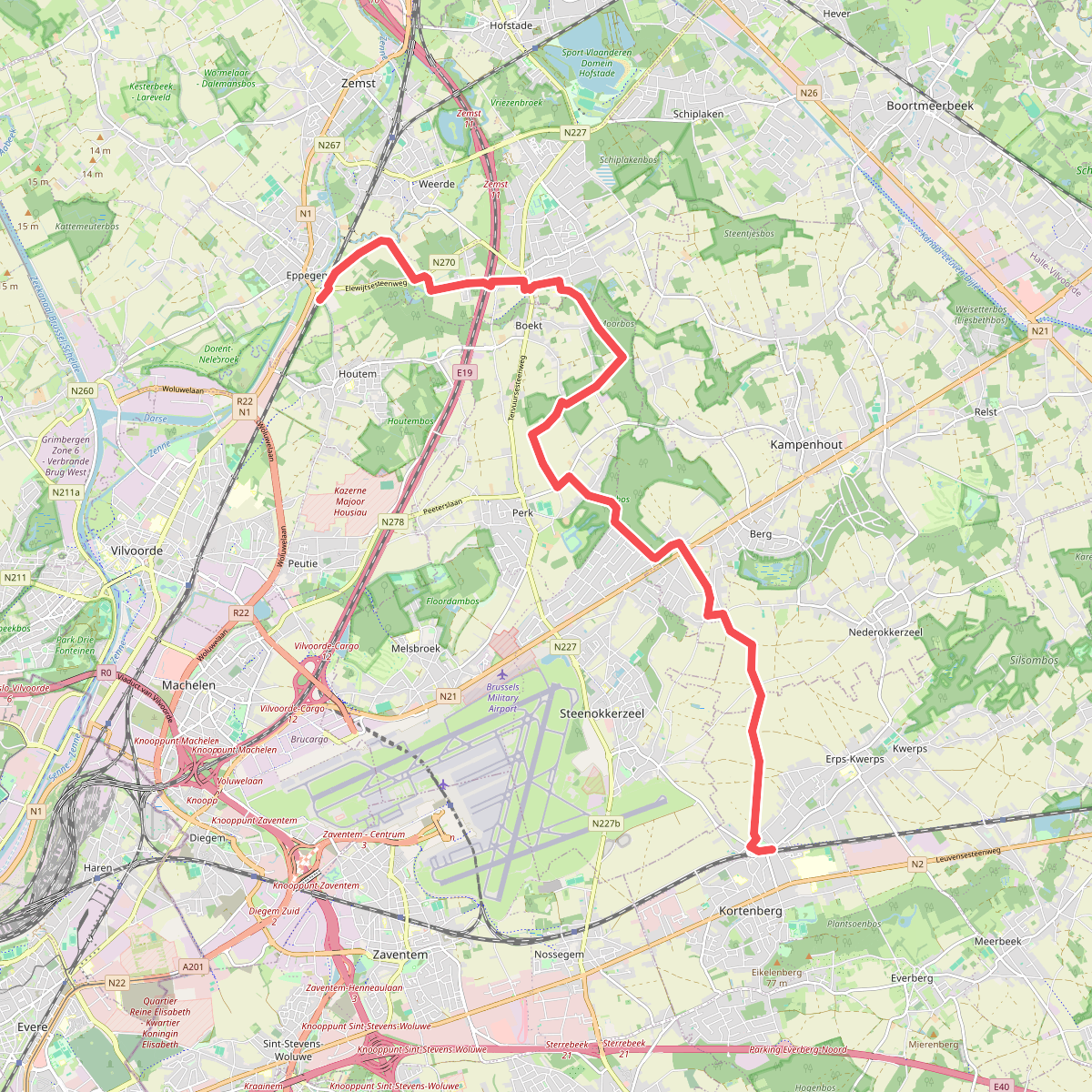 Treinstapper: van Kortenberg naar Eppegem