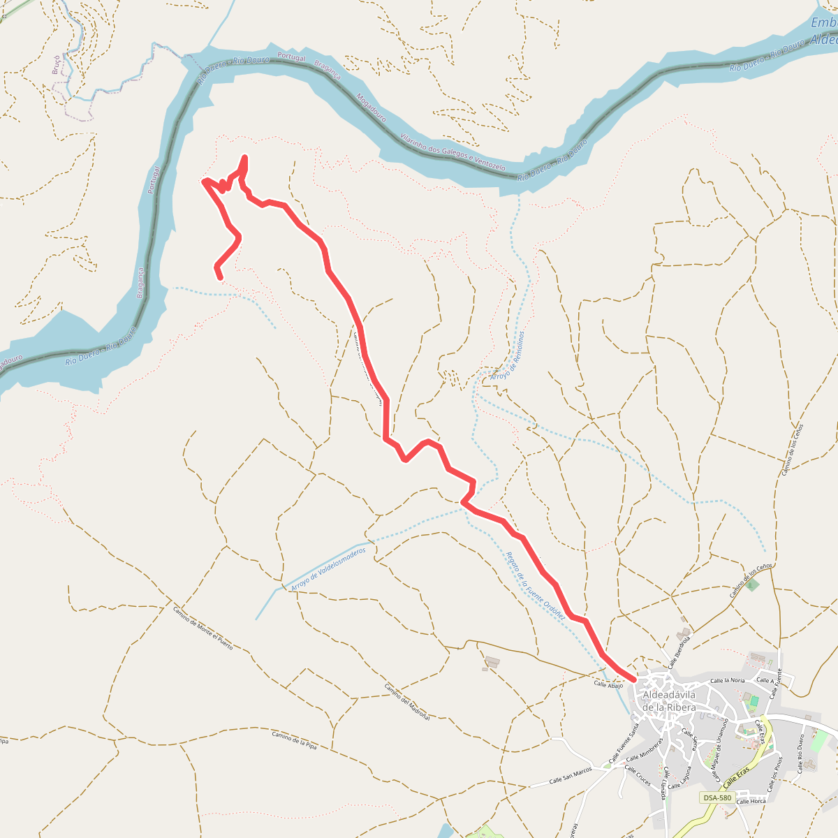camino del mirador de Rupitín